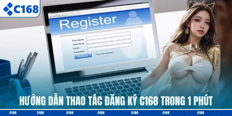 Hướng dẫn thao tác đăng ký C168 trong 1 phút